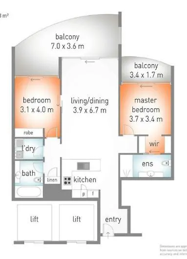 Perfect Apartment 2Bd & 2Bth ゴールドコースト オーストラリア